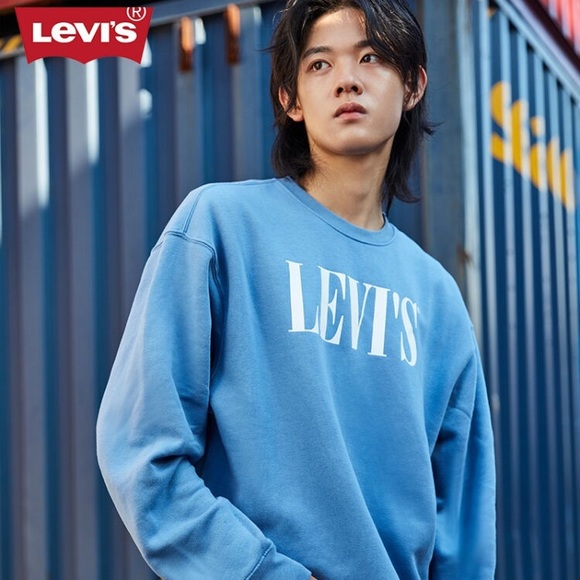 Levi's Relaxed Fit Blue Crewneck size S - Picture 5 of 5